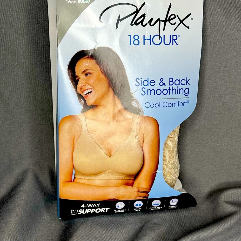 Playtex 18 Hour | wireless | Back & Side smoothing | Cool comfort | 4049